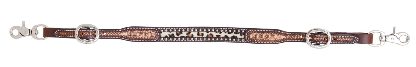 Rafter T Ranch Wither Strap Leopard Inlay