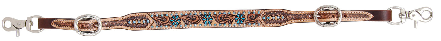 Rafter T Ranch Wither Strap Turquoise Zuni