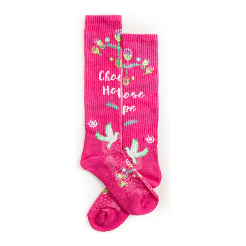 choose hope lucky chuck socks