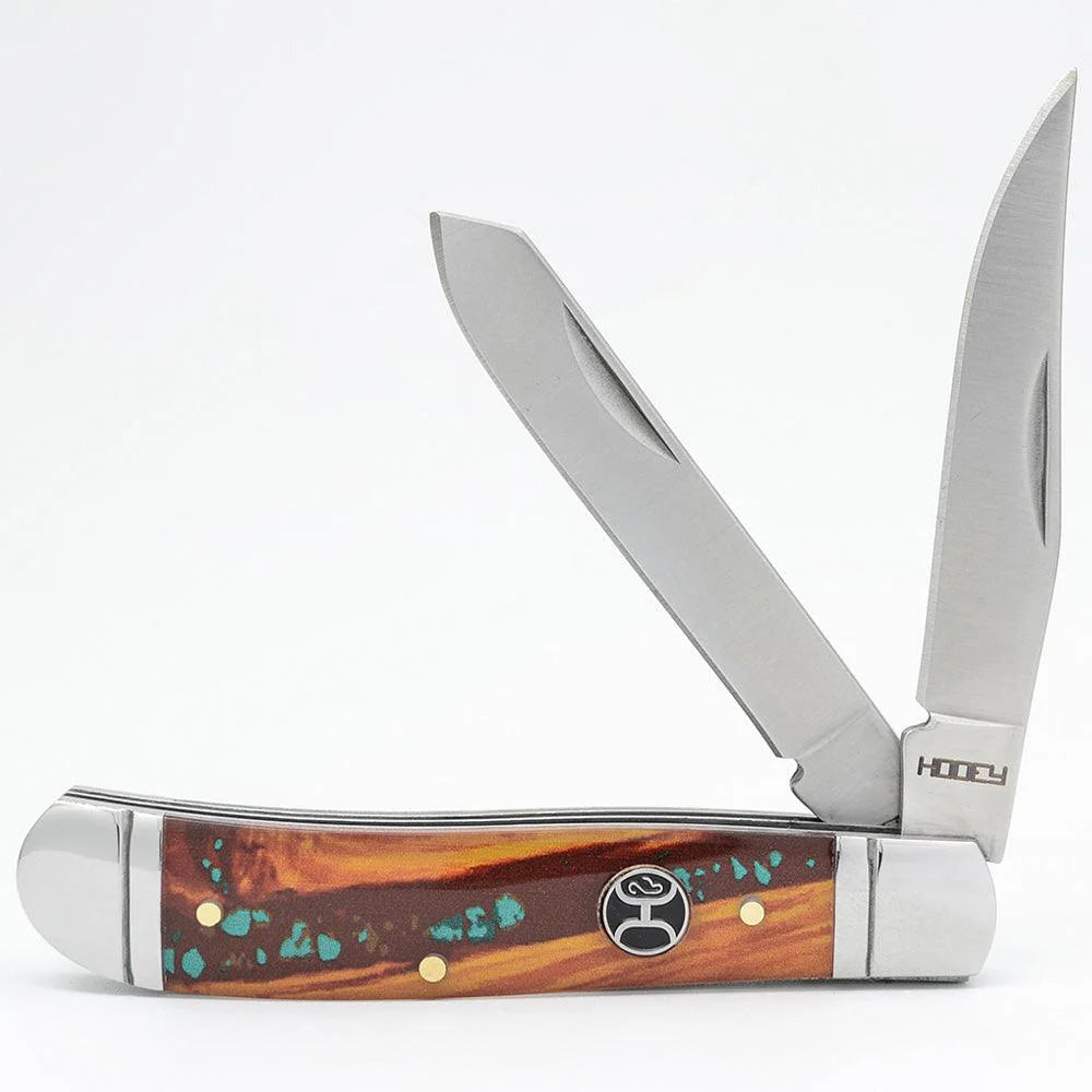 Hooey Knife Brown/Turquoise Trapper