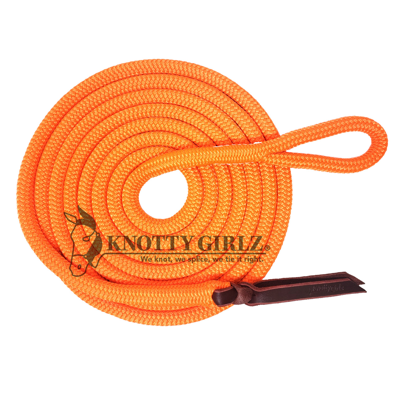 Knotty Girlz 14 Ft Lead Rope W/ Bull Snap