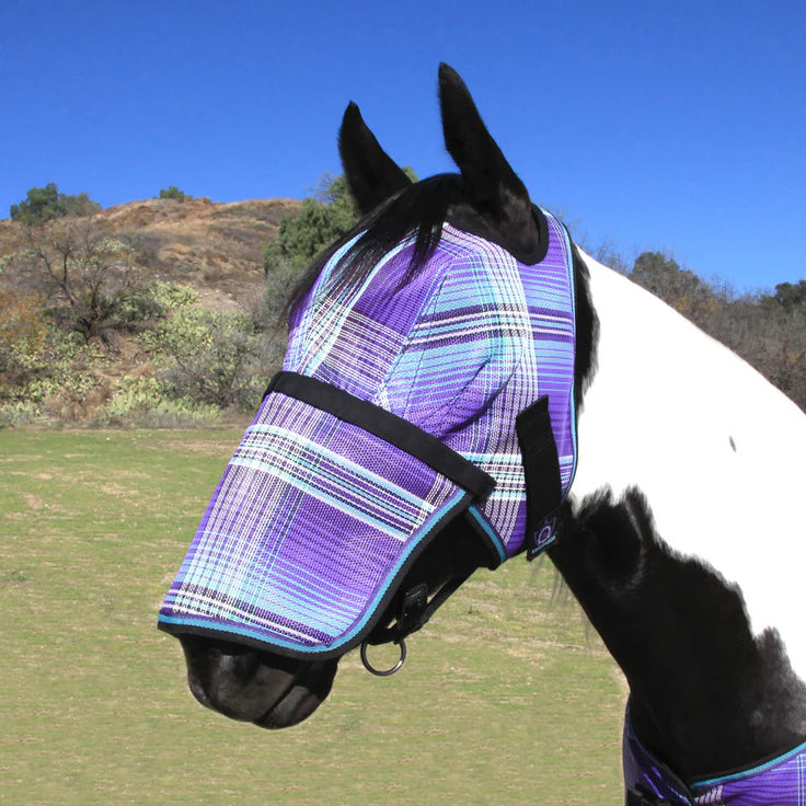 Kensington Fly Mask With Removable Nose- Lavender Mint