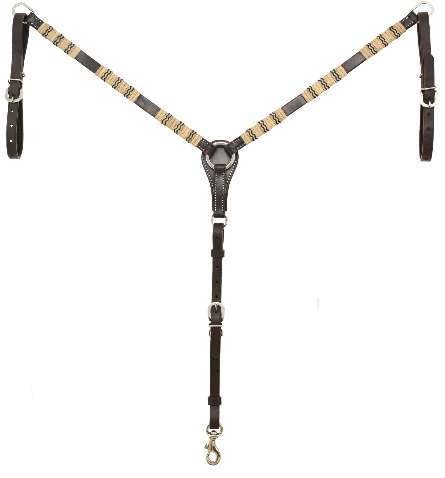 Oxbow Black Trace Rawhide Knotting Breast Collar