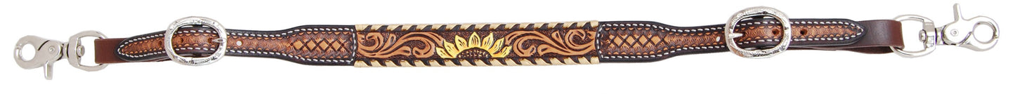 Rafter T Ranch Wither Strap with Hand Painted Sunflower