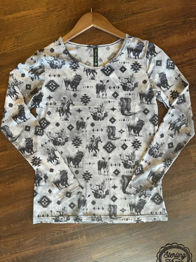 Sterling Kreek- Bison Creek Mesh Top