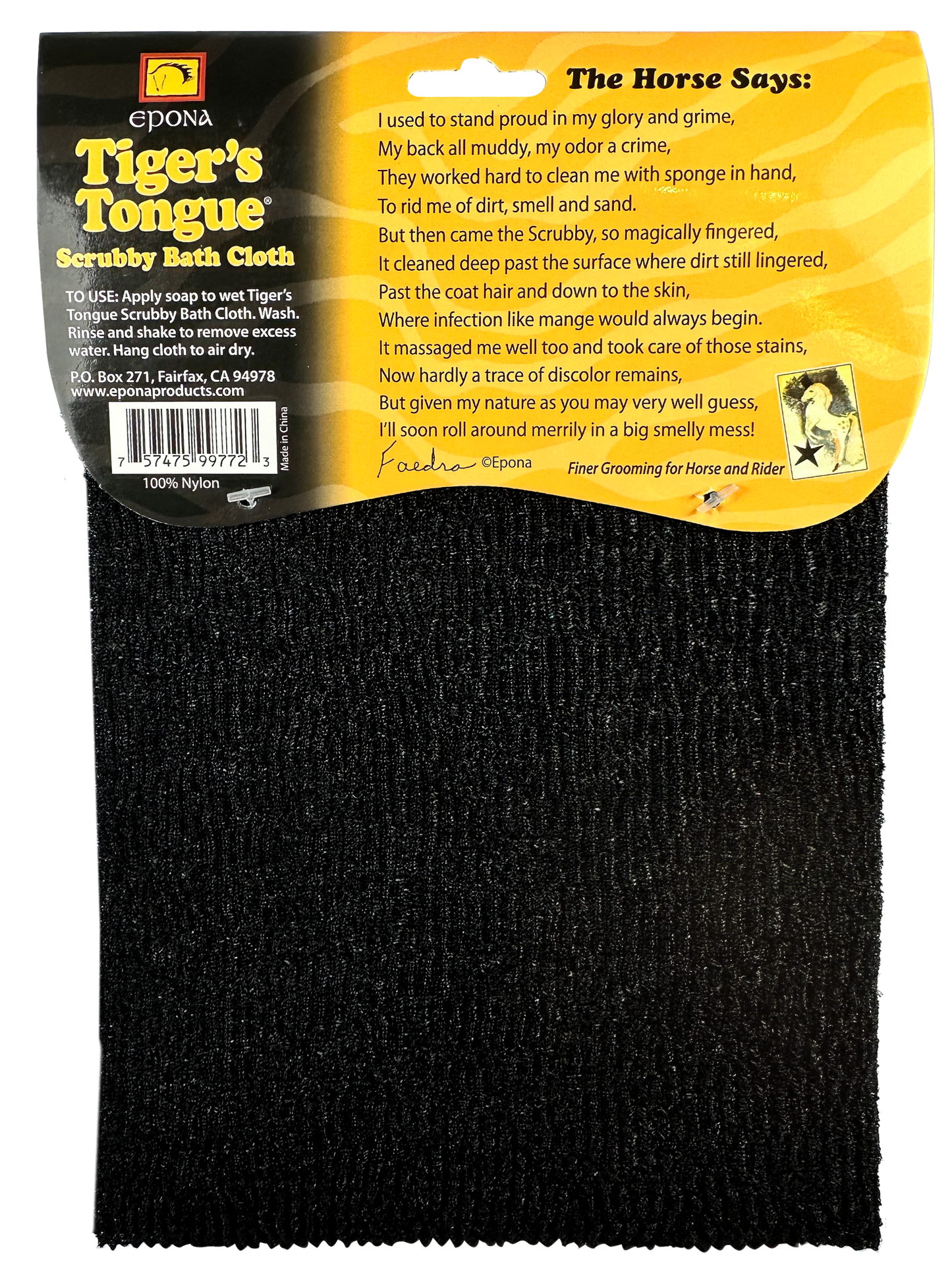 Epona Tigers Tounge Scrubby Bath Cloth