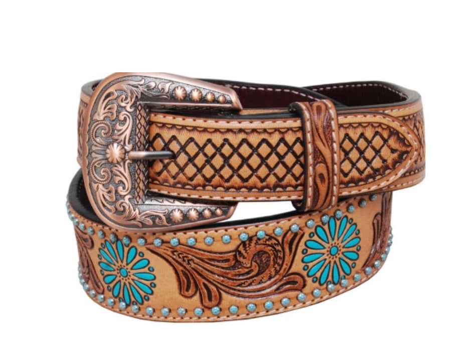 Rafter T Ranch Turquoise Zuni Belt