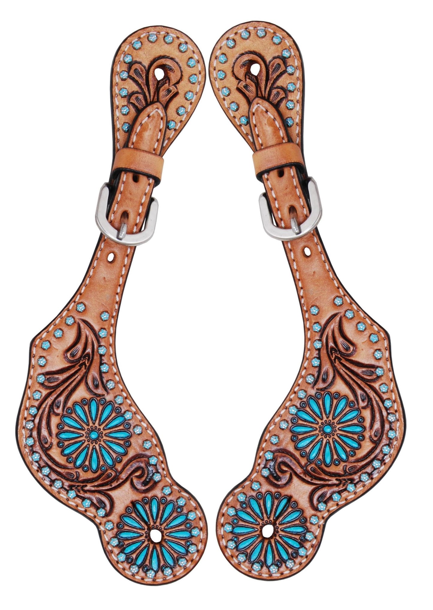 Rafter T Ranch Zuni Spur Straps