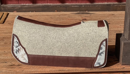 5 Star Performer Pad Natural with Cream Wool Inlays