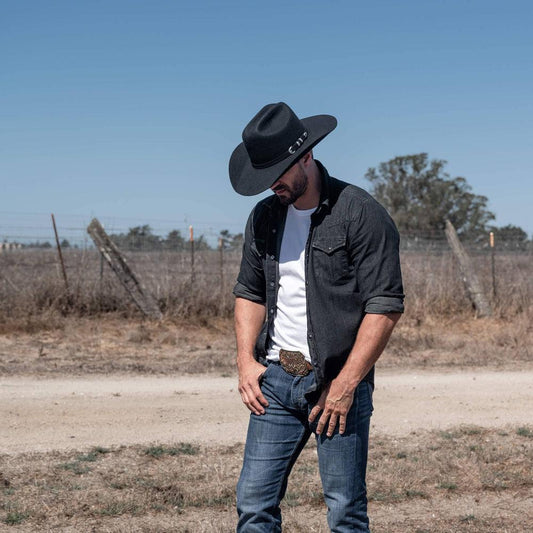 American Hat Makers Cattleman Cowboy Felt Hat