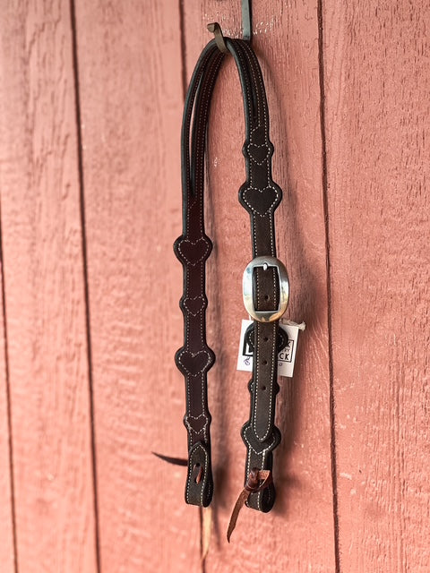 HJ Heart Roughout Bridle