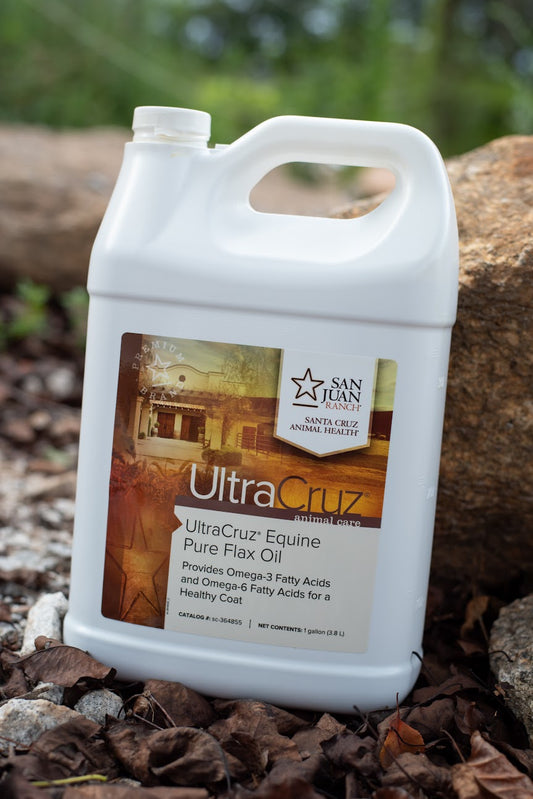 UltraCruz Equine Pure Flax Oil- 1 Gallon w/ Pump