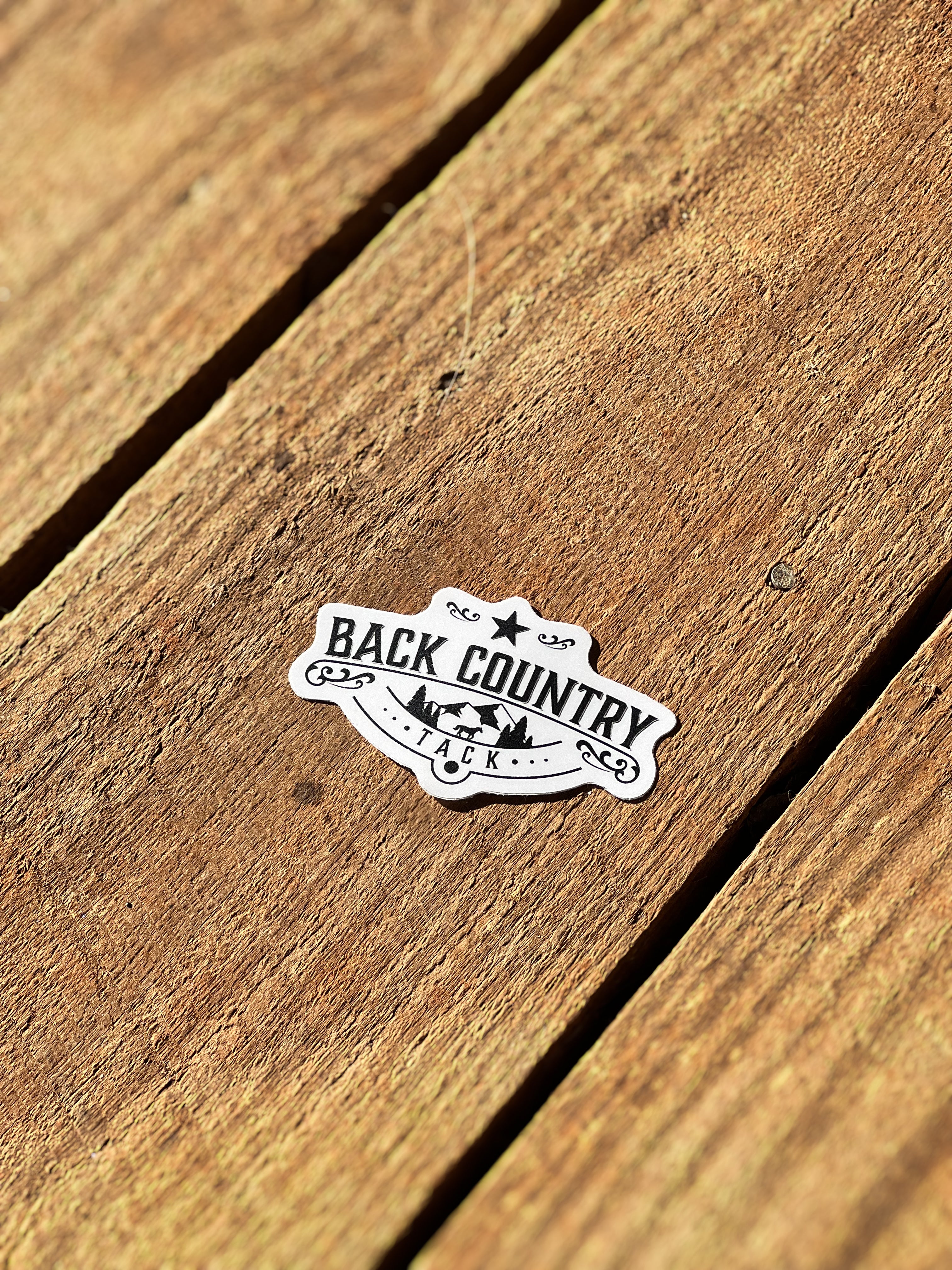 Sticker Back Opening Back Country Tack Sticker