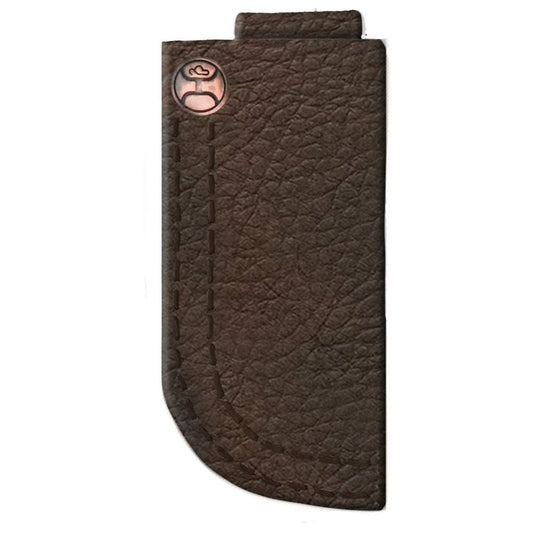Hooey, "Grayson" Knife Sheath, Brown W/ Stiched Edge