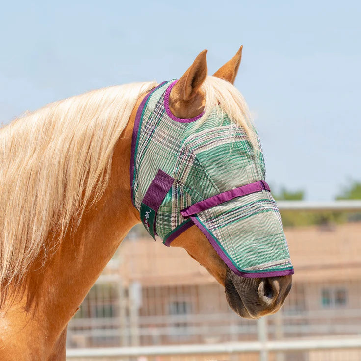 Kensington Fly Mask With Removable Nose- Imperial Jade