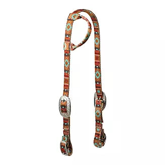 Weaver Patterned Poly Sliding Ear Headstall