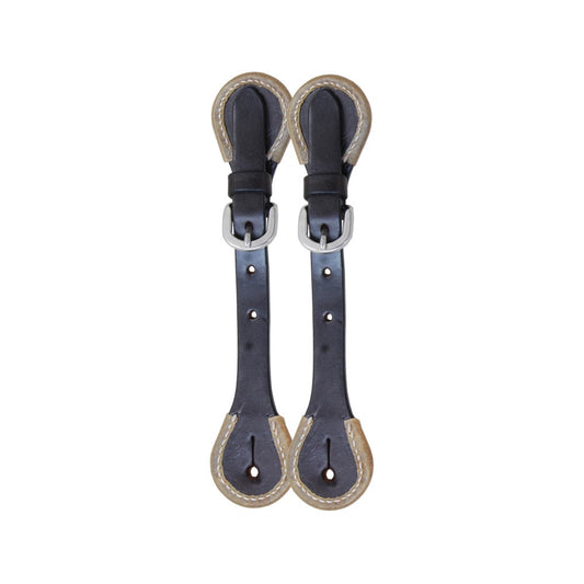Oxbow Rawhide Tip Chocolate Spur Straps Kids