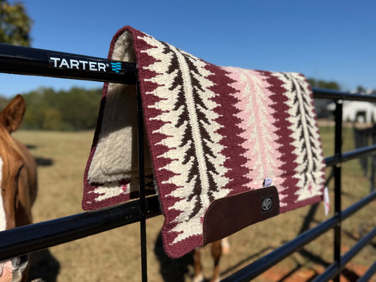 Professional's Choice Ventana Saddle Pad- Cranberry