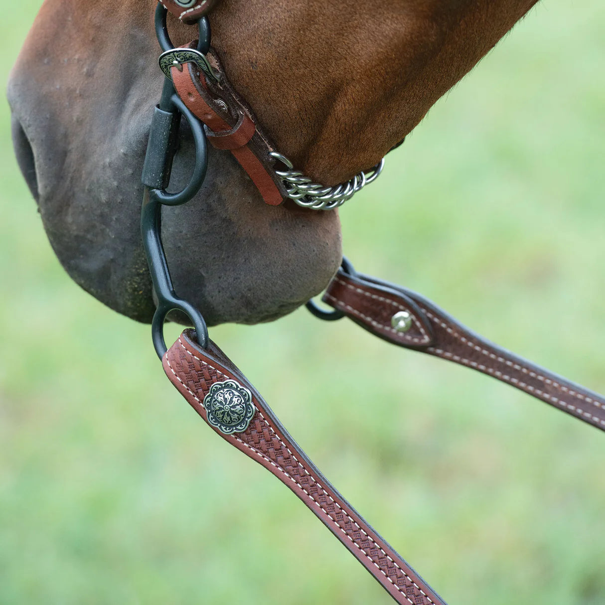 Weaver Basin Cowboy Basketweave Split Reins