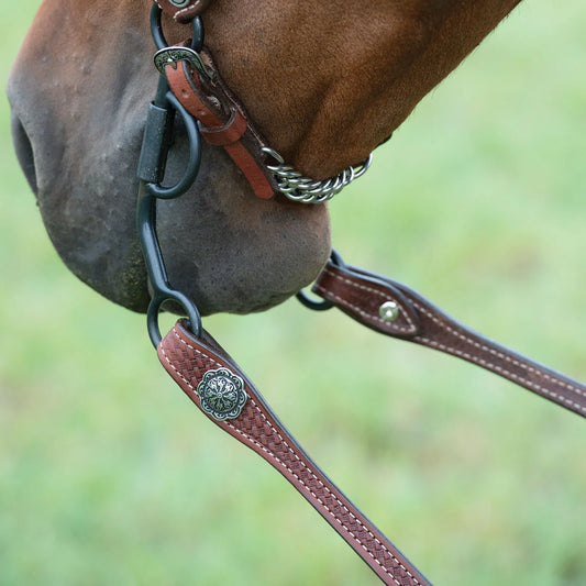 Weaver Basin Cowboy Basketweave Split Reins